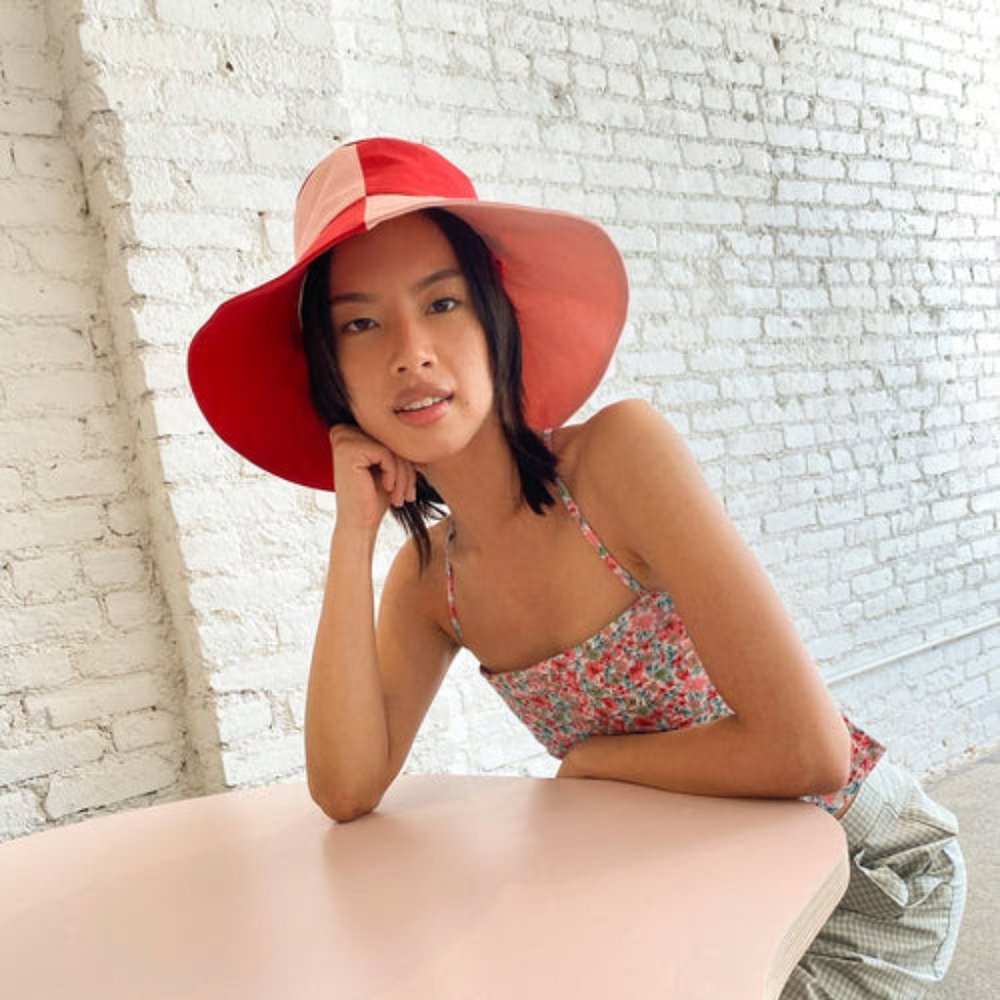 NWT Ruth Projects Dolores Bucket Hat - Strawberry Shortcake